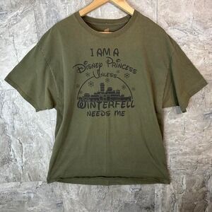 Olive green‎ Disney Princess Winterfell T-shirt Woman's XL  #DisneyInspired